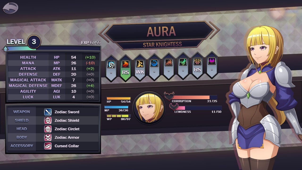 更新[日式RPG/精神支配] 星之骑士姬奥拉 Star Knightess Aura v1.4.0 beta豪华版 AI汉化步兵版+存档 [PC+安卓joi 1.10G]
