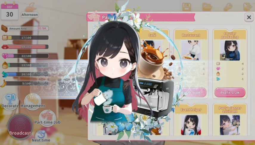 更新[养成互动SLG/动态] 直播开始！VTuber出道指南 Streaming ON! VTuber Training v1.09 官中步兵版+存档 [550M]